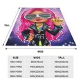 thumbnail image 3 of Manta de franela ultra suave y acogedora de Sasha Banks para picnic para niños, niñas y adultos, mantas ligeras y esponjosas para sofá, cama, sofá, sala de estar, 3 of 6
