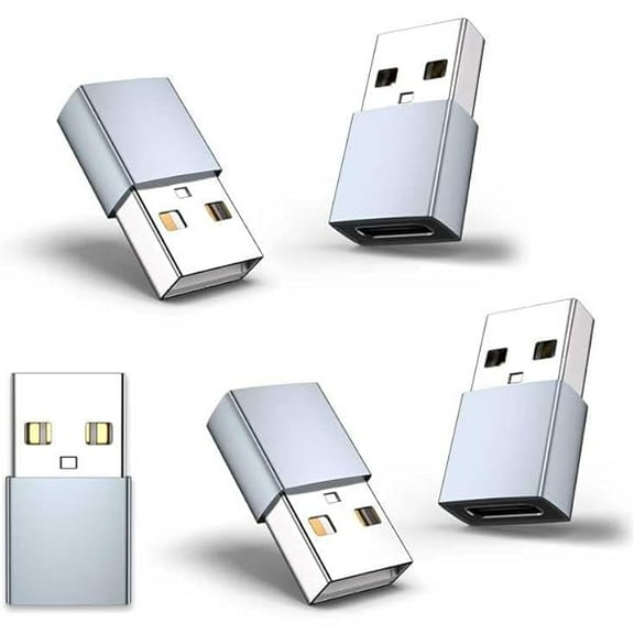 FU2080USB to USB C Adapter for iPhone 16 Charger 5Pack,USBC Female to A Male OTG Type C Converter for Apple Watch Ultra iWatch 7 8 9 10,iPhone 15 14 13 Plus Pro Max,AirPods,iPad,Car,Samsung S24