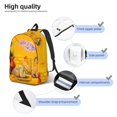 thumbnail image 3 of School Backpack for Women/Men - Chicken Family Rooster Hen Chicks Lightweight Canvas Travel Bag School Back Pack Laptop Bag with Laptop Compartment, 3 of 5