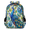 Blue, variant on Jiaoprinted Tropical Forest Rainforest Frog Multi-Functional Backpack, 16" Waterproof Travel Casual Daypack with Reflective Strip, Animals Leaves Work Laptop Backpack for Men Women