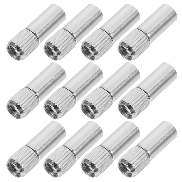 12 Pcs Clips d'Étagère de Cabinet Réglables avec Vis en Acier Inoxydable pour Armoires Étagères en Verre