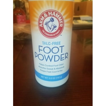 ARM & HAMMER Odor Control Foot Powder Talc-Free With Baking Soda 5 oz