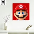 thumbnail image 1 of Cuadro Decorativo Mario Bros Mario Cara Canvas Listo Para Colgar 28x41cm Jungle Art Impresion Tela Arte, 1 of 6