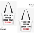thumbnail image 4 of Custom Tote Bags, Custom Bags With Logo Personalized Tote Bags Large Shopping Bags Reusable Grocery Bags Bulk Add Text Photo, 4 of 8