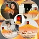 thumbnail image 5 of 2 Pack Mini Wall Space Heater, 500W Electric Fireplace Heater with Adjustable Thermostat, Overheat Protection, Timer, LED Display for Office Dorm Room, 5 of 5