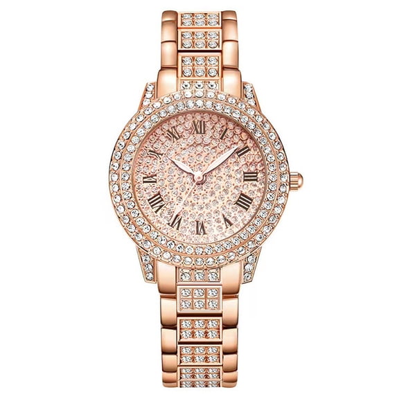 NovaStitch Women's Watches, Rhinestone Quartz Wrist Watches for Women, Full Diamond Dial Analog Watch, Bling Ladies Dress Watch for Party and Gifts, Women's Wrist Watches