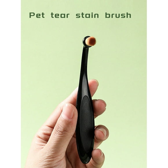 1pc Plastic Pet Eye Stain Remover Brush, Suitable For Cleaning Tears And Eye Debris, For Cats And Dogs