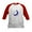 Red/White, variant on CafePress - NEVER GIVE UP ON DREAMS Baseball Jersey - Kids Cotton Baseball Jersey, 3/4 Sleeve Shirt