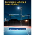 thumbnail image 3 of Gefolly SL-18000W Solar Street Lights Outdoor, Commercial Parking Lot Light Dusk to Dawn IP67 Waterproof 6500K Security Flood Lights Lamp for Yard, Road, Basketball Courts, 3 of 7