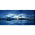 thumbnail image 2 of Blue Waters and Blue Sky Sunset - Modern Seascape Canvas Artwork, 2 of 3