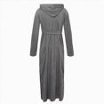 thumbnail image 5 of NOLDARES Robes for Men Big and Tall Short Mens Kimono Robe Super Absorbent Spa Bathrobe Calf Length With Pockets(Grey,3XL), 5 of 8