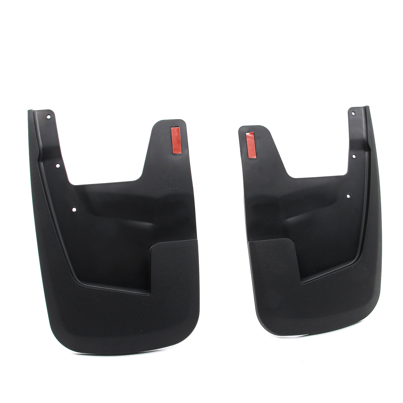 Ikon Motorsports Mud Flaps Splash Guards Fits 2019-2024 Dodge Ram 1500 W/o Fender Flares, Textured Black PP Front & Rear Side Mudflaps Accessories 4PCS