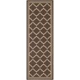 thumbnail image 1 of Safavieh Courtyard Chocolate Indoor Outdoor Rug - Runner 2'3" x 6'7", 1 of 4