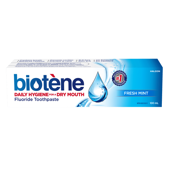 Dentifrice au fluorure biotène Menthe fraîche