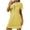 Z245-Yellow, variant on Censtreet Nightgowns for Women Pleated Sleep Shirts Short Sleeve Night Shirts Night Gown Ladies Sleep Dress