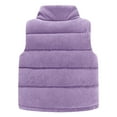 thumbnail image 6 of Hicidod Baby Corduroy Vest Solid Color Windproof Winter Warm Jackets Zip Up Sleeveless Button Stand Collar Waistcoat, 6 of 7