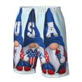 thumbnail image 5 of Disketp Men'S Swim Trunks Hawaiian Breathable Surf Beach Swimsuits Mesh Lining Beach Shorts With Pockets-Cute Gnomes In Usa, 5 of 9