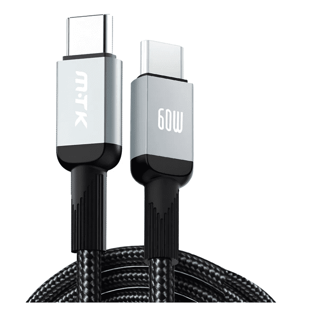 Cable Tipo C A Tipo C 60w Carga Rapida Cable 1m Xtellar negro