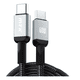 thumbnail image 1 of Cable Tipo C A Tipo C 60w Carga Rapida Cable 1m Xtellar negro, 1 of 3