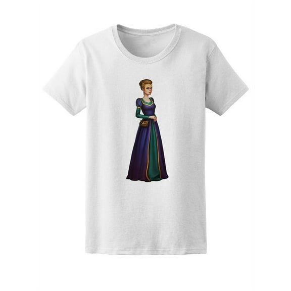 Cute Fantasy Princess In Dress Tee Women's - Women T-Shirt, 2XL