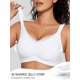 thumbnail image 3 of Sujetador inalámbrico OEAK V Mesh, cómodo soporte blanco XL para mujer, 3 of 7