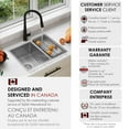 thumbnail image 5 of Stylish Dual Mount 25" Stainless Steel 60/40 Double Bowl Kitchen Sink with Strainers S-425T, 5 of 10