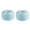 thumbnail image 4 of Raindrops 2pcs Mini Personality Simple Ceramics Handmade Toothbrush Holder Stand Antiskipping Eco-friendly Toothbrush Holder Stand for Bathroom Vanity Countertops(Sky Blue), 4 of 8