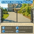 thumbnail image 4 of ALEKO Steel Dual Swing Driveway Gate Madrid Style 14 x 6 feet, 4 of 13