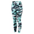 thumbnail image 5 of AWXNJUX Leggings for Women Women Camouflage Printing Exercise To Lift Buttocks High Waist Tight Yoga Pants Trousers High Waist Leggings for Women Stretch Pants Women's Leggings(Green,XS), 5 of 6