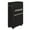 Black, variant on DOKEHOM 25-Inches Slim Laundry Basket on Wheels, Collapsible Rolling Laundry Hamper, Foldable Narrow Corner Clothes Storage Bins (Dark Grey)