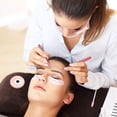 thumbnail image 3 of 2 Pièces Extensions de Cils en Pierre de Jade Rondes Palette de Cils Adhésifs en Pierre de Jade (Rose), 3 of 4