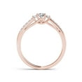 thumbnail image 3 of 1/3 Carat T.W. Diamond Three-Stone 10kt Rose Gold Engagement Ring, 3 of 5