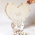 thumbnail image 3 of Guest Book Eco-friendly Easy to Stand Wood Wedding Guest Book for Wedding, 3 of 7