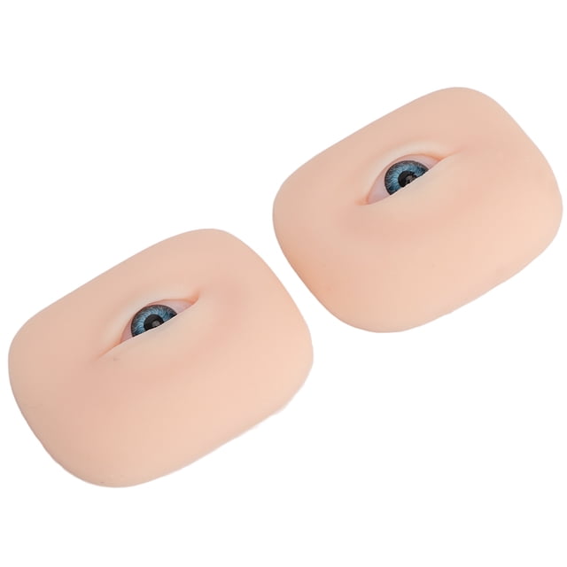 Modelo de Ojos de Silicona Suave, Práctica de Maquillaje de Ojos, Sombra de Ojos, Delineador de Pestañas, Elásado Real, Portátil para delinaador de Cejas Semipermanente