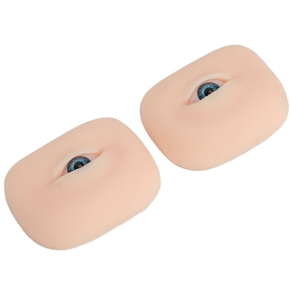 Modelo de Ojos de Silicona Suave, Práctica de Maquillaje de Ojos, Sombra de Ojos, Delineador de Pestañas, Elásado Real, Portátil para delinaador de Cejas Semipermanente