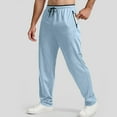 thumbnail image 2 of Men's Sweatpants Lightweight Athletic Mesh Workout Running Pants with Zip Pockets Breathable Comfortable Casual Trousers Men's Pants Relaxed Fit Plus Size Baggy, 2 of 6