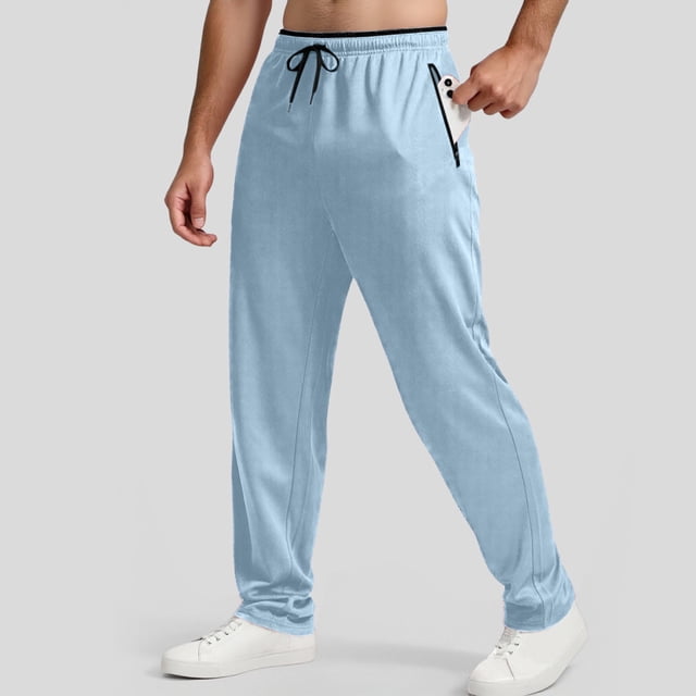 Men's Sweatpants Mesh Lightweight With Zip Pockets Breathable Athletic Pants For Workout Running Pants Men Slim Fit Training Pants for Man Comfortable Chinos Pants Men Stretch Boy Men Colorful Pants