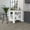 Multicolor#2, variant on Kitchen Carts, Kitchen Island Pompeya, Three Shelves, White Finish, Multicolor Kitchen Islands,Particle Board Metal Kitchen Carts, Furniture Dining Furniture Kitchen Islands & Carts