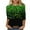 Green, variant on Women's Tops 3/4 Sleeve Petite Womens White Tops Dressy Casual T Shirts for Women Cotton Soft Plus Size T Shirts St. Patrick's Day