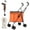 Orange, variant on Wedyvko Pet Stroller with 4 Wheels,Series Folding Shopping Cart with Wheels, Grocery Cart with Removable Canvas with Cover, Lightweight Utility Cart for Groceries and Laundry,Orange