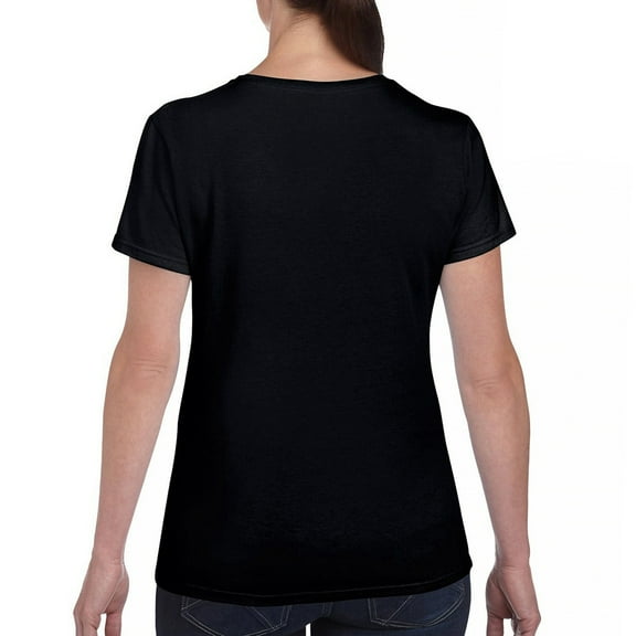 Tee Hunt Pink Sugar Skull With Roses Women's T-Shirt Day of the Dead Cotton Tee