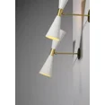 thumbnail image 3 of Pair Modern Vintage Style Large White Diabolos "Tuba" Sconces Room Lamp Light, 3 of 4