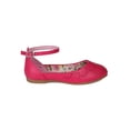 thumbnail image 2 of Little Angel Lola-731D New Little Girl Perforated Ankle Strap Ballet Flat Sandal, 2 of 5