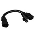 thumbnail image 3 of Conector de 3 pines Iec320-c14 a Iec320-c19 + c5 Adaptador convertidor Cable de alimentación, 3 of 5