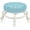 Blue, variant on Round Rolling Low Stool- PU Leather Low Stool 360° More Comfortable Swivel with Thickened Sponge Cushion for Nail Salon, Pedicure, SPA and Home
