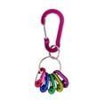 thumbnail image 1 of Compact Lightweight Aluminum Fixed Eye Hole Climbing Carabiner - -Purpose Keychain Keyring with Construction for RV Camping Fishing Hiking Outdoor Adventure, 1 of 4