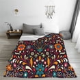 thumbnail image 5 of Pofeuu Colorful Mexican2 Print Ultra-Soft Micro Fleece Blanket,for Bed Or Sofa,All Season Throw Blankets Flannel Blanket-40"x30", 5 of 7