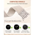 thumbnail image 5 of Wearlizer Braided Magnetic Band Compatible with Samsung Galaxy Watch 8 40mm 44mm & Watch 8 Classic 46mm, Celtic Stretchy Nylon Strap Adjustable Elastic Watch Band for Women Men (No for Ultra), 5 of 8