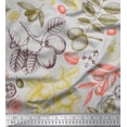 thumbnail image 1 of Soimoi Cotton Jersey Fabric Leaves & Palm Fruits Print Fabric by the Yard 58 Inch Wide, 1 of 1