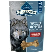Blue Buffalo Wilderness Wild Bones Dental Chews Dog Treats, Regular, 10-oz Bag